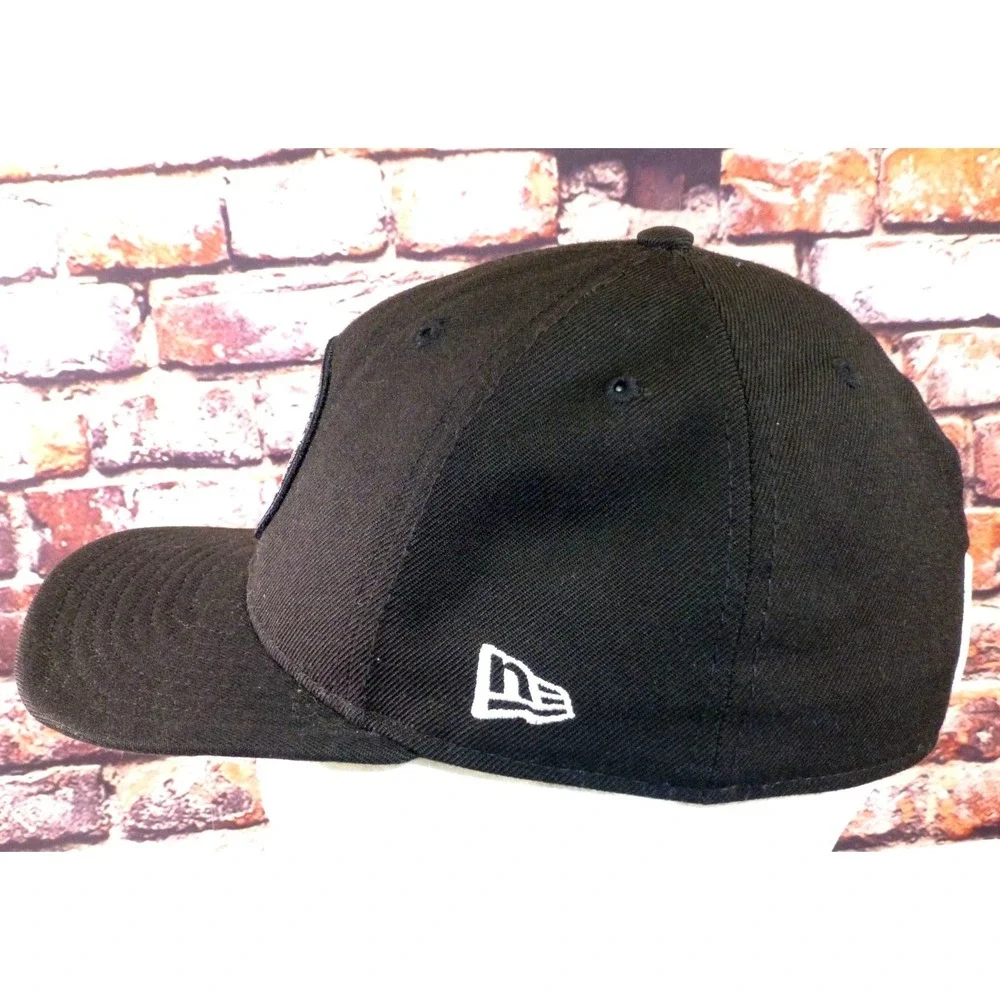 Atlanta Hawks 3 Way Basketball Club New Era 59FIFTY Black Fitted Hat 7 3/8 Size